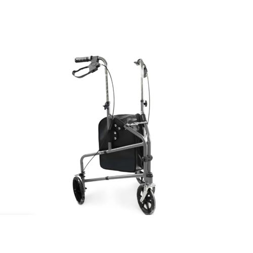 Andador Triciclo Dobrável 3 Rodas D11 Suporta até 100kg - Dellamed