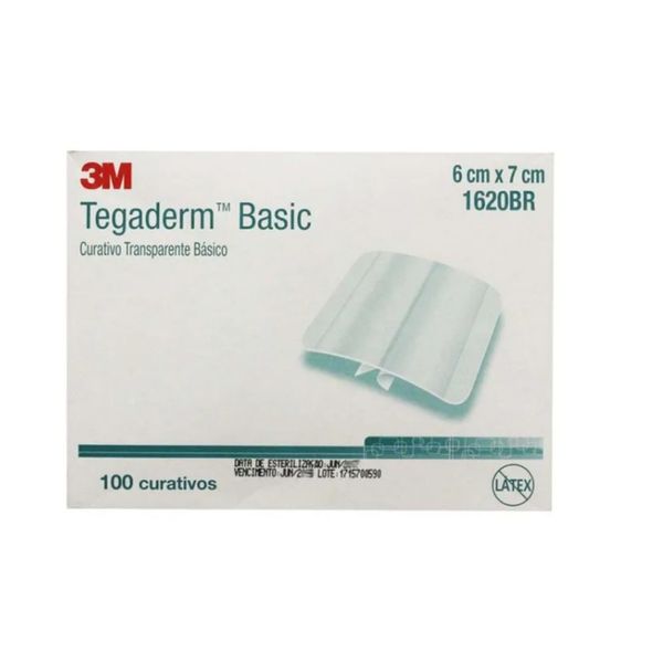 Fixador para Cateter 6,0cm X 7,0cm (caixa com 100 unidades) 1620BR IV Fix - 3M