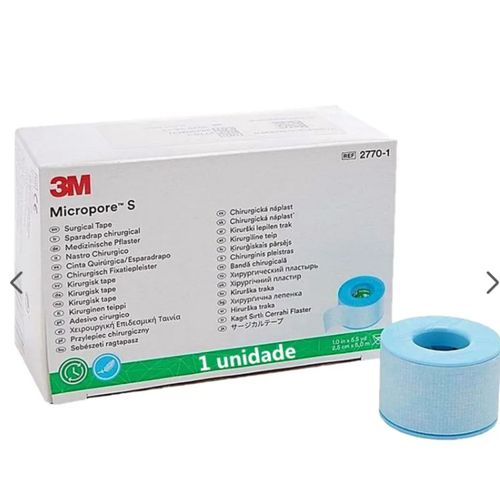 Fita Silicone Micropore S Remoção Suave 2,5cmx5m - 3M