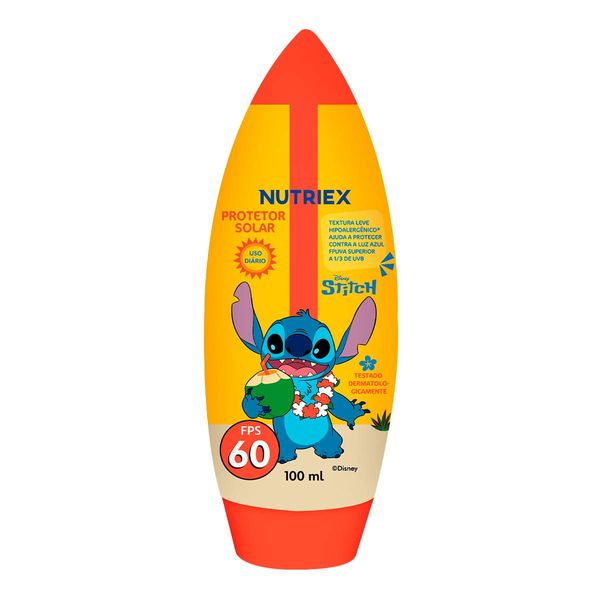 Protetor Solar Corporal Infantil Nutriex Kids FPS 60 Stitch 100ml