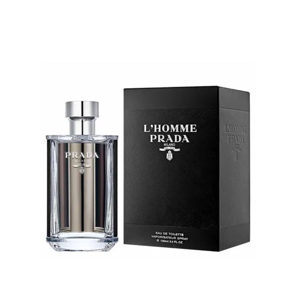 PRADA L’homme EDT 100ml Prada L Homme Eau De Toilette - Perfume Masculino 100ml - Drogaria
