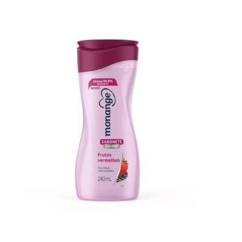 Sabonete Liquido Monange 240ml Frutas Vermelhas