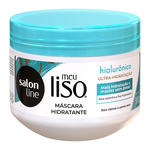 Máscara Hidratante Meu Liso Hialurônico Ultra-Hidratação Salon Line 300g