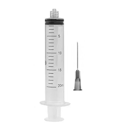 Seringa Descartável 20ml Com Agulha Luer Lock 25x0,7mm Injex