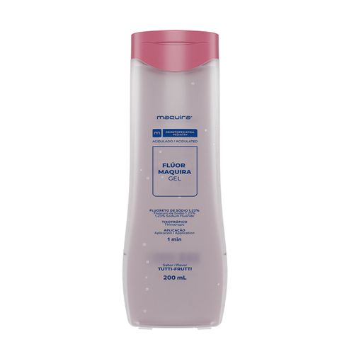 Flúor em Gel Saborizado Tixotrópico 200ml 1 Unidade Maquira Tutti-Frutti-Acidulado