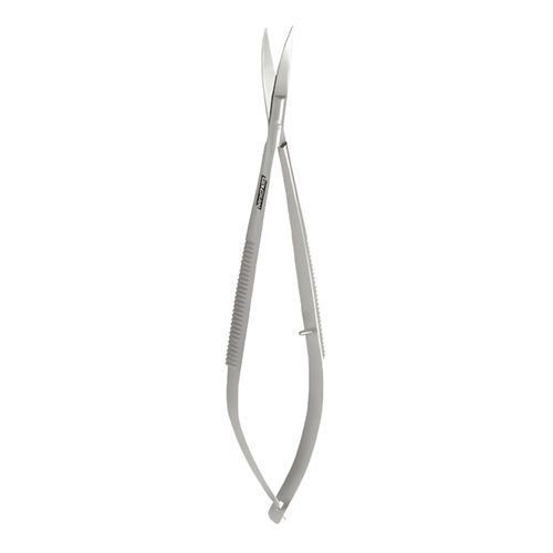 Tesoura Odontológica Castroviejo com Serrilha 14cm Golgran Curva