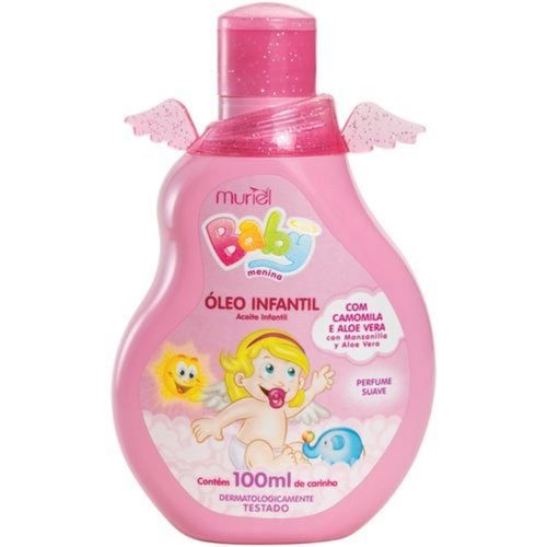 Óleo Corporal Baby Muriel Rosa 100ml