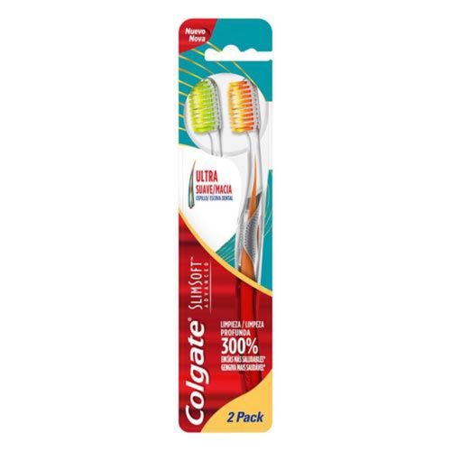Escova Dental Colgate Slim Soft Pack com 2 Und