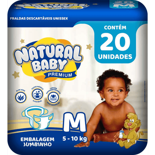 Fralda Nat. Baby Prem. Jumbinho M C/20Un