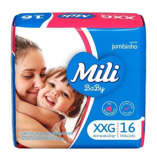 Fralda Mili Baby Jumbinho (Xgg) 16 Unidades