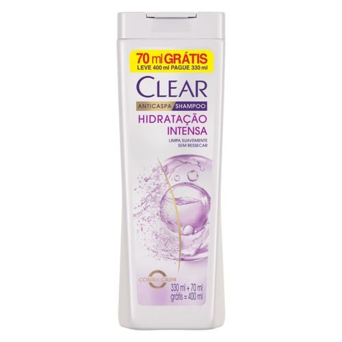 Shampoo Anticaspa Clear Hidratação Intensa 400ml