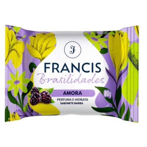 Sabonete Francis Brasil 80g Amora/Roxo