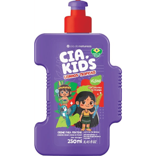 Betulla Creme de Pentear Cia Kids Lisinhos 250ml
