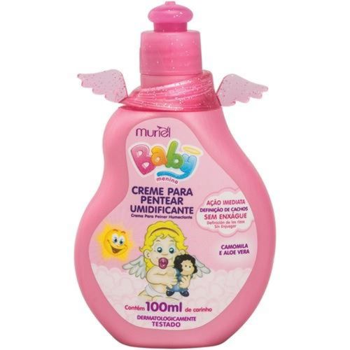 Creme de Pentear Umidificante Muriel Baby Rosa 100ml
