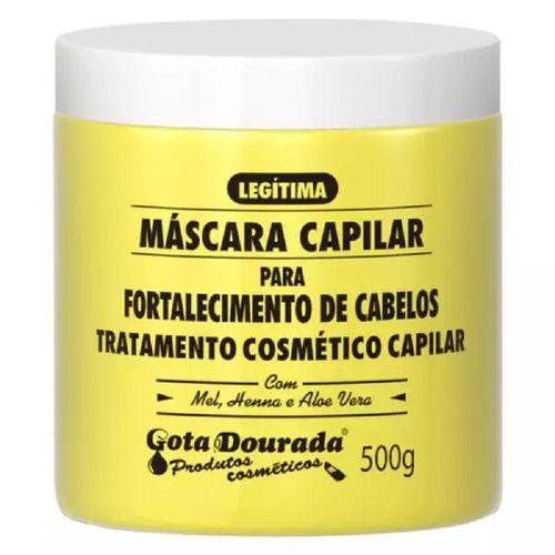 Gota Dourada Máscara Fortalecimento Todos Os Tipos De Cabelos