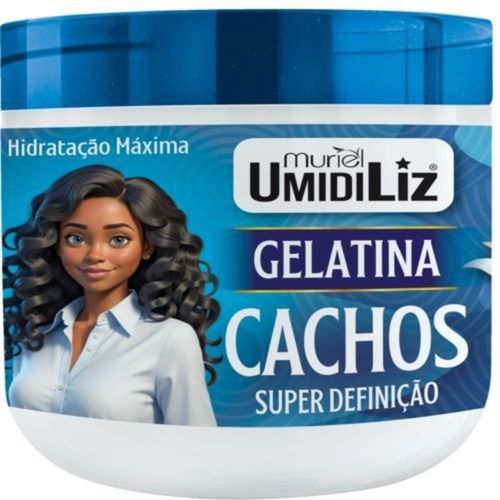Gelatina Muriel Umidiliz Super Definição Cachos Blend Óleos 500g