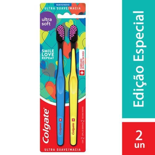 Escova Dental Colgate Ultra Soft Pack com 2 Und