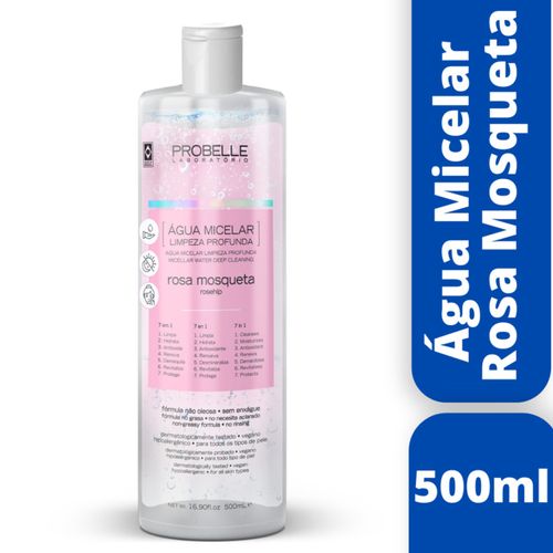 Água Micelar Prob Rosa Mosquet 500Ml