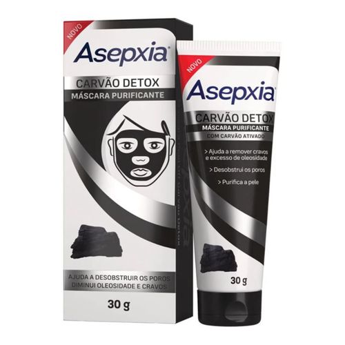Máscara Asepxia Peel Off Carvão 30g Detox