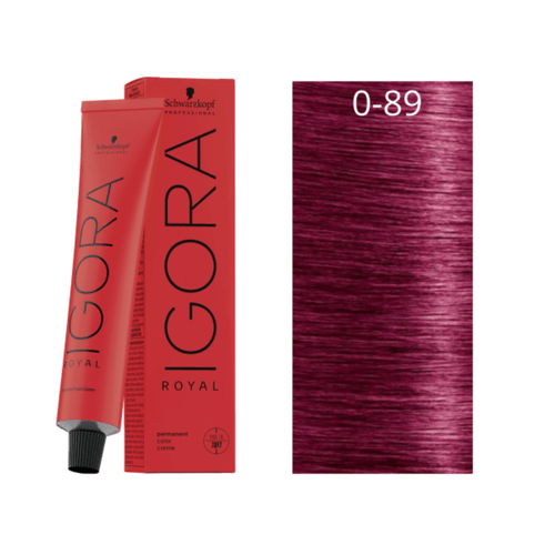 Schwarzkopf Igora Royal Coloração 0/89 Tom Mistura Vermelho Violeta 60ml Schwarzkopf Igora Royal Coloração 0/89 Tom Mistura Vermelho Violeta 60ml