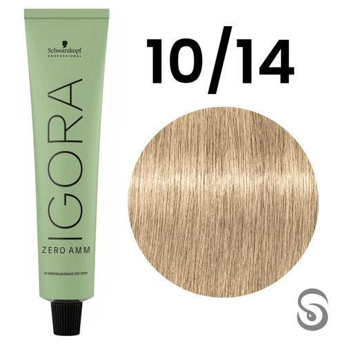 Schwarzkopf Igora Zero AMM 10-14 Ultra Louro Cendré Bege 60mL