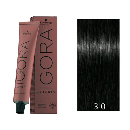 Schwarzkopf Coloração Igora COLOR 10 3.0 Castanho Escuro 60g Schwarzkopf Coloração Igora COLOR 10 3.0 Castanho Escuro 60g