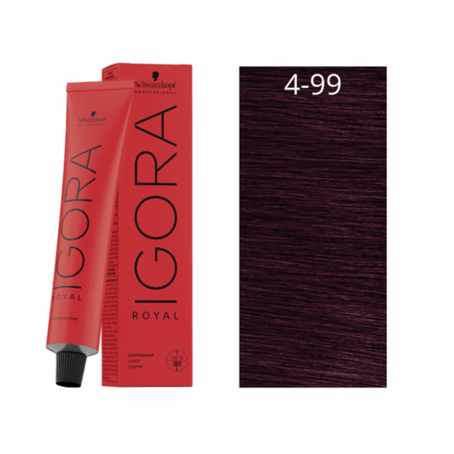 Coloração Igora Royal 4-99 Castanho Médio Violeta Extra 60g