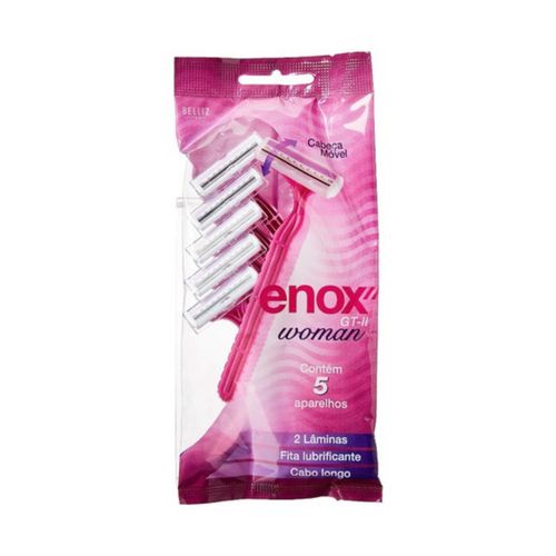 Barbeador Enox Gt2 Feminino C/5 Unidades