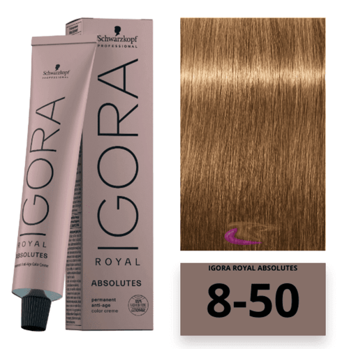 Coloração Igora Royal Absolutes-Ira 8-50 Louro Claro Dourado Natural 60ml Schwarzkopf Coloração Igora Royal Absolutes-Ira 8-50 Louro Claro Dourado Natural 60ml Schwarzkopf