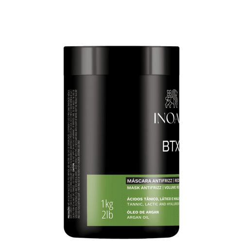 Btx Máscara Antifrizz Redutor de Volume Inoar 1kg Btx Máscara Antifrizz Redutor de Volume Inoar 1kg