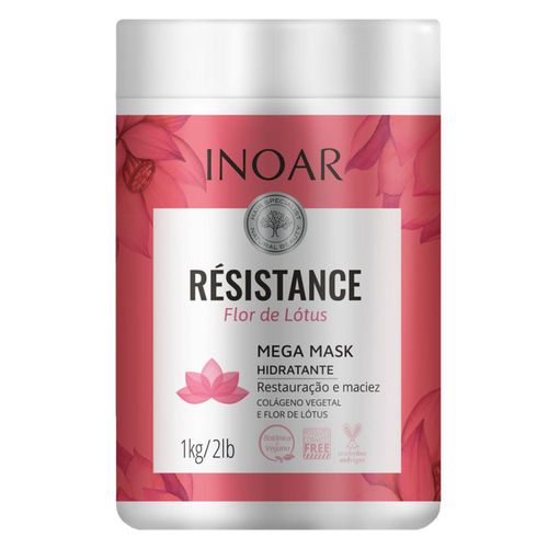 Creme Para Tratamento Inoar Máscara 1Kg Resistance Flor De Lotus