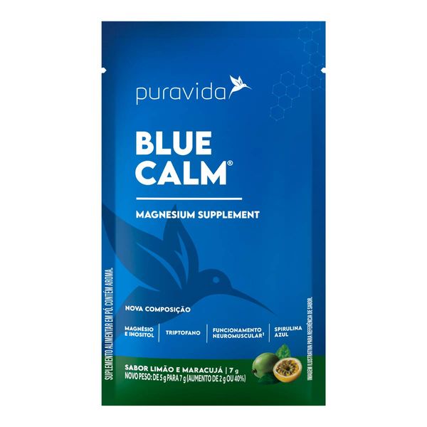 Suplemento Alimentar Blue Calm Limão e Maracujá 7g em Pó