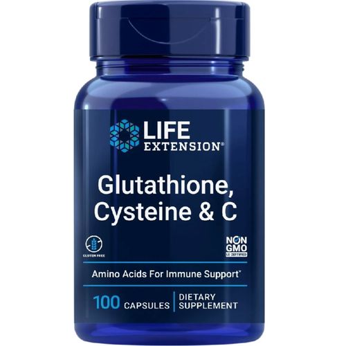 Glutationa Cisteína Vitamina C 100 Cáps. Life Extension