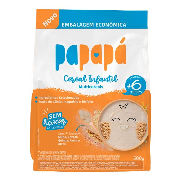 Cereal Infantil Papapá Multicereais 500g