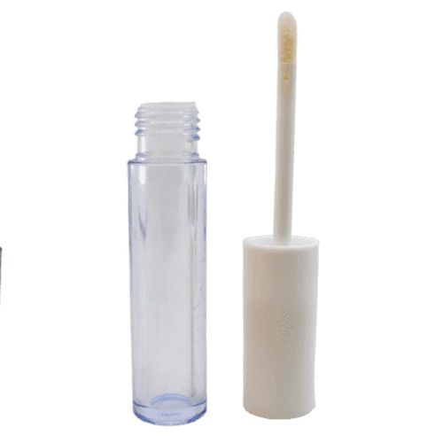 Frasco cristal gloss labial 6 ml tampa branca