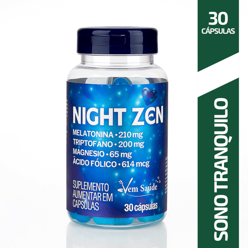 NightZen Melatonina Natural Relaxamento Sono Tranquilo Qualidade Descanso Profundo Calmante Natural Redução Insônia Bem- NightZen Melatonina Natural Relaxamento Sono Tranquilo Qualidade Descanso Profundo Calmante Natural Redução Insônia Bem-