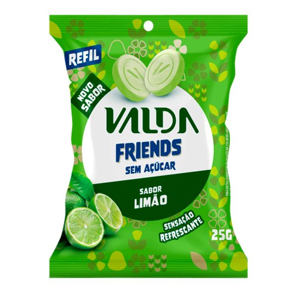 Pastilha Valda Friends Limão 25g Refil
