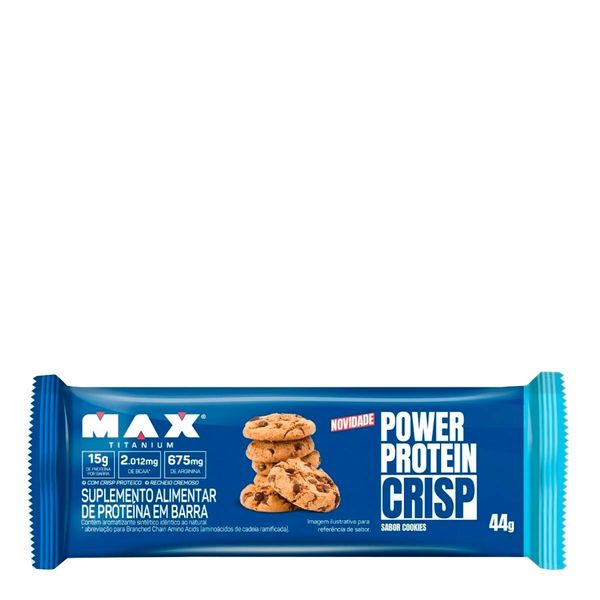 Barra de Proteína Max Power Protein Crisp Cookies 44g