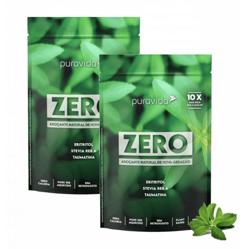 2x Adoçante Zero Premium Puravida-100g- Stevia- Taumatina 2x Adoçante Zero Premium Puravida-100g- Stevia- Taumatina