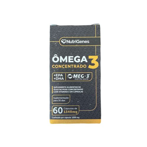Ômega 3 Super Concentrado 1.100mg +dha +epa Nutrigenes Ômega 3 Super Concentrado 1.100mg +dha +epa Nutrigenes