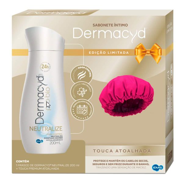 Kit Sabonete Íntimo Dermacyd Neutralize 200ml + 1 Touca Atoalhada