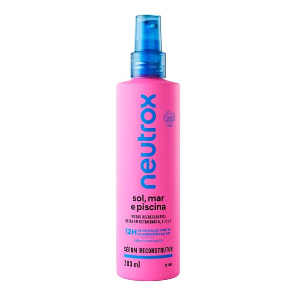 Sérum Reconstrutor Capilar Neutrox Sol, Mar e Piscina 300ml Spray