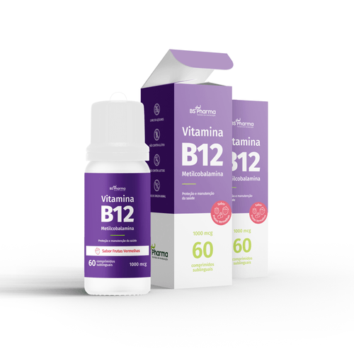 Combo Vitamina B12 (Metilcobalamina) 1000 mcg - Sublingual 02 frascos