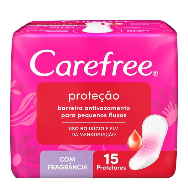 Protetor Diário Carefree Proteção Original Com Fragrância 15 unidades