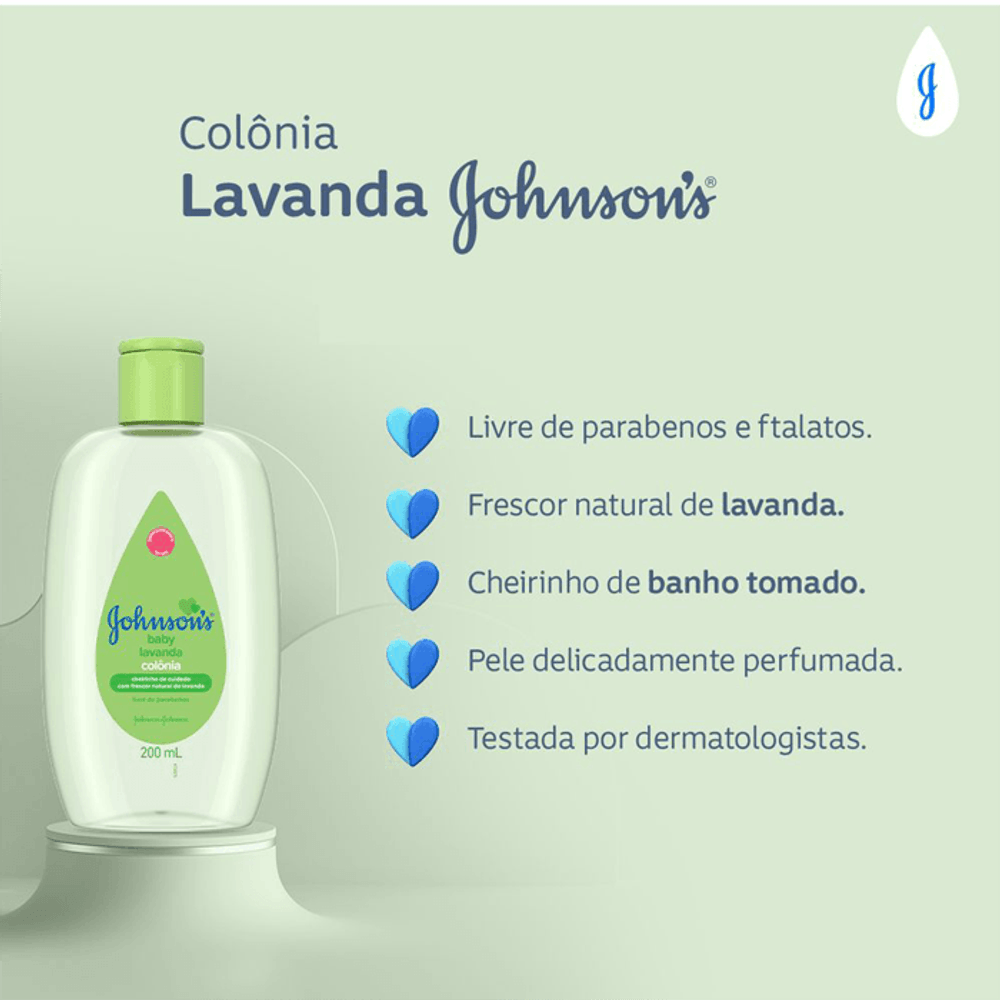Colônia Infantil Johnsons's Baby Lavanda 200ml Drogaria Sao Paulo