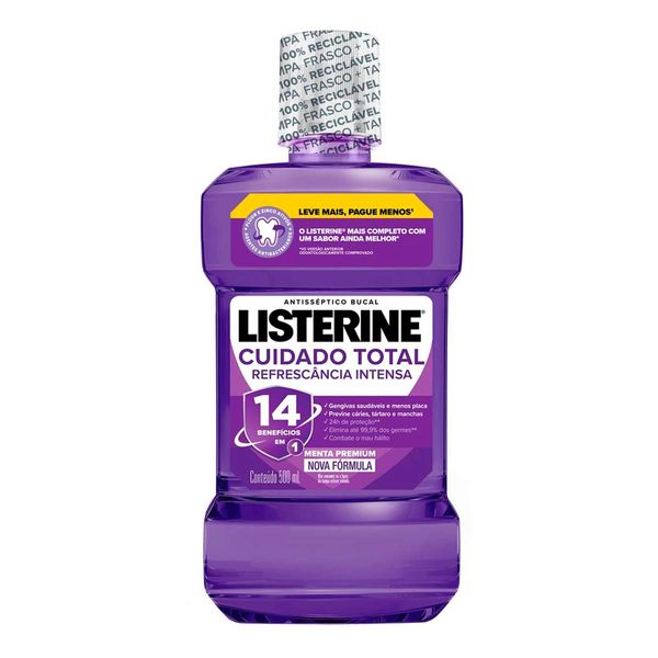 Antisséptico Bucal Listerine Cuidado Total 500ml