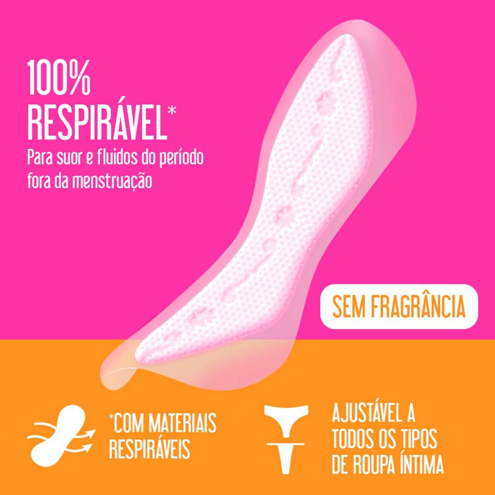 Protetor Diário Carefree Todo Dia Flexi sem Perfume 40 Unidades