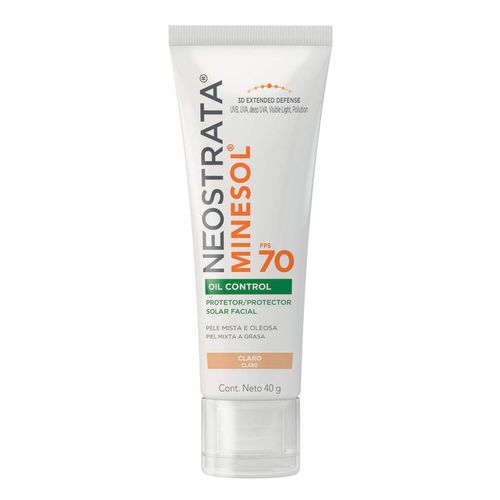 Protetor Solar Facial Neostrata Fps 70 Minesol Oil Control Pele Clara 40G