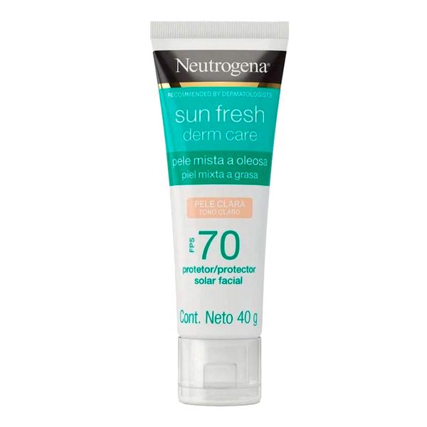 Protetor Solar Facial Neutrogena Sun Fresh Pele Clara FPS70 40g