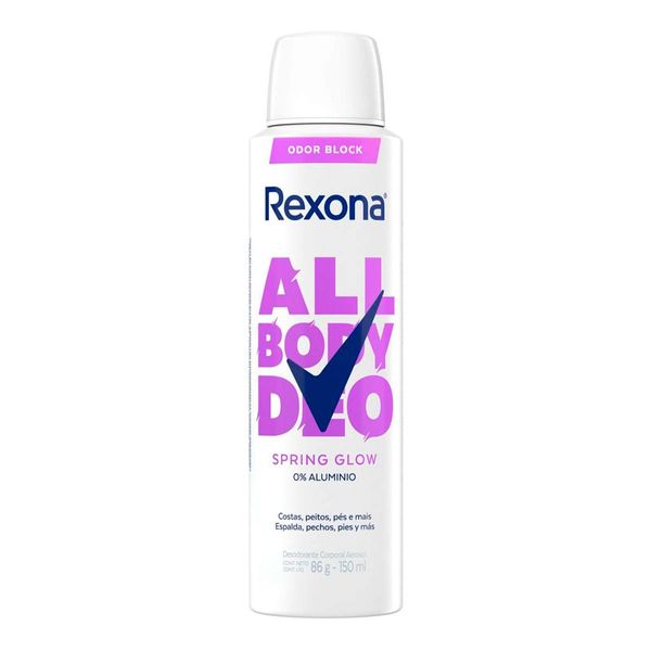 Desodorante Corporal Rexona All Body Deo Spring Glow 150ml Aerossol